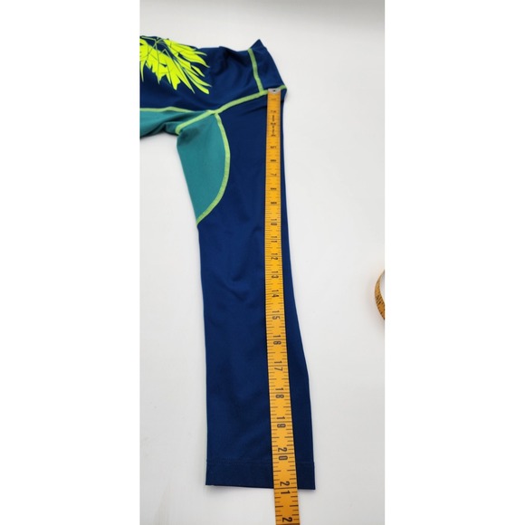 Nike Pro Combat Shirt Dri Fit YOUTH L Long Sleeve Blue Yellow Logo Swoosh Large - Picture 10 of 11